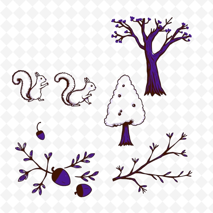 PSD a tree with a tree and a white background with a tree on it