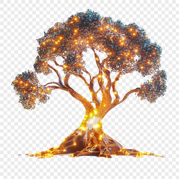 PSD a tree with the word tree on it