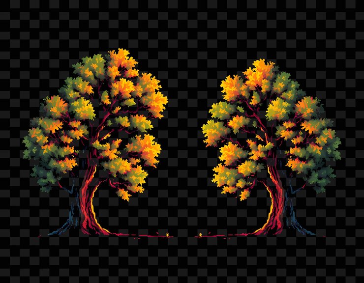 PSD a tree with the words quot fall quot on it