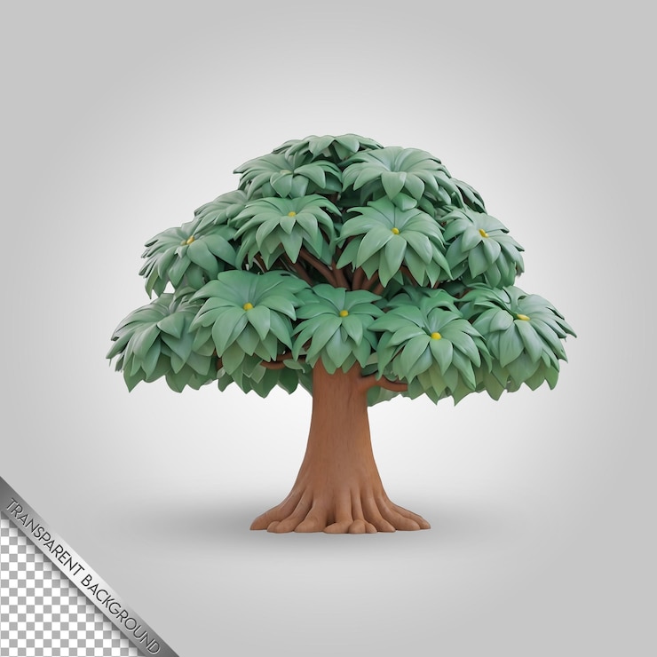 PSD a tree with a yellow flower on it and the word quot the word quot on it