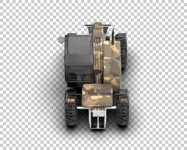 Trefellingsmaskin isolert på bakgrunn 3D-rendering illustrasjon