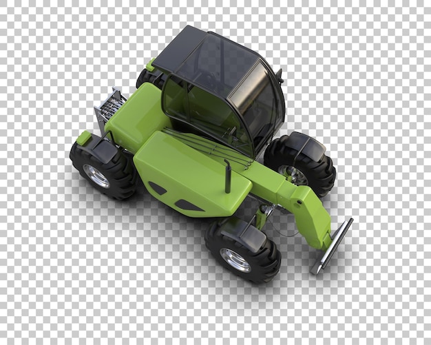 Trefellingsmaskin isolert på bakgrunn 3D-rendering illustrasjon
