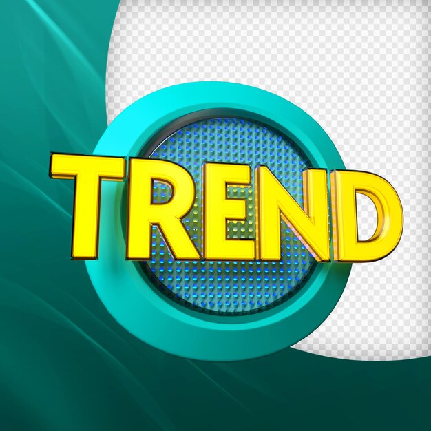 PSD trend 3d renderowania premium psd