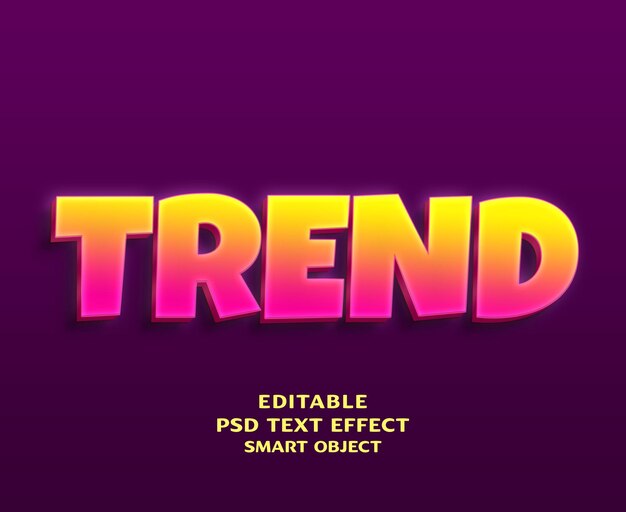 PSD trend 3d-teksteffectontwerp