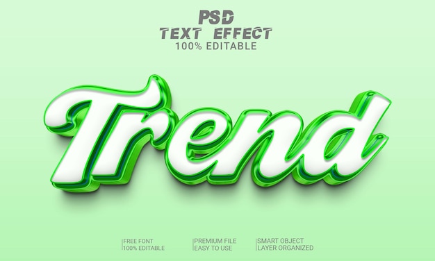 PSD-файл Trend 3D Text Effect