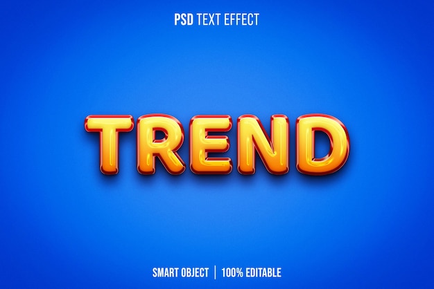 Trend 3D Text Effect Style