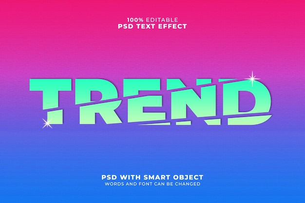 Trend text effect