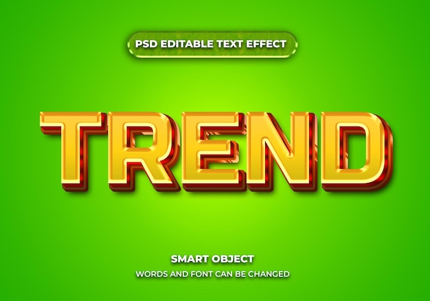 Trend text style effect