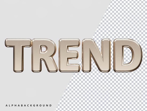 Trend vector illustratie teksteffect 3d render