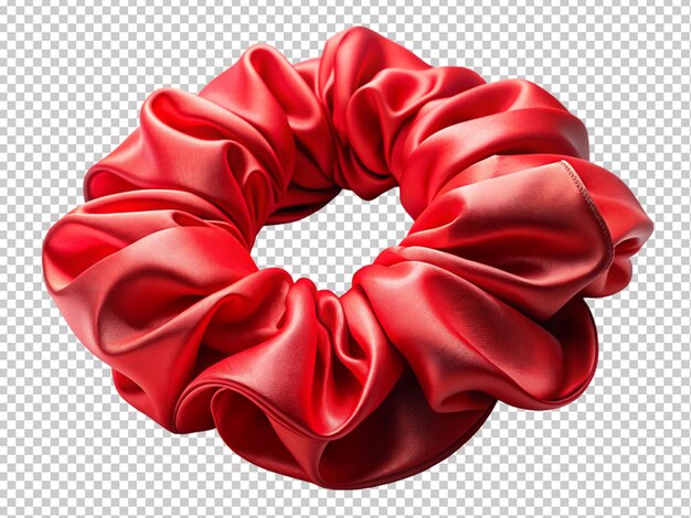 PSD trendy and chic red scrunchie
