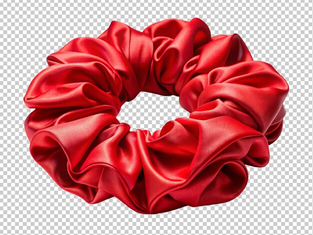 PSD trendy and chic red scrunchie