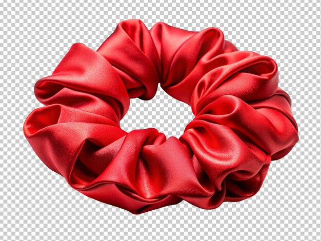 PSD trendy and chic red scrunchie