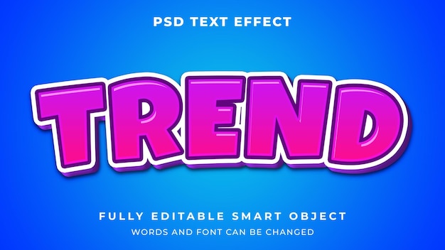 Trendy Editable Text Effect