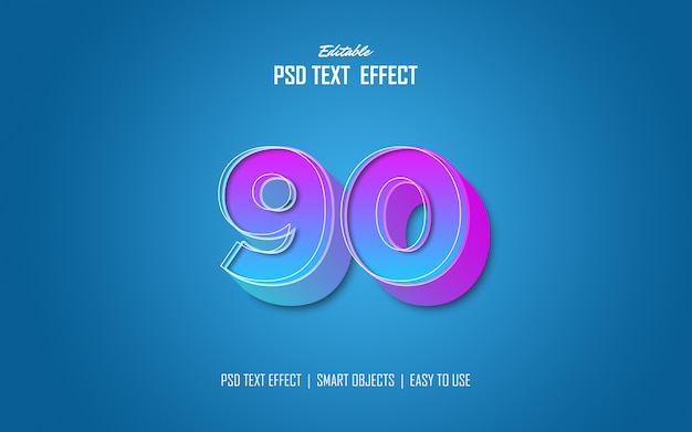 Trendy gradient text effects