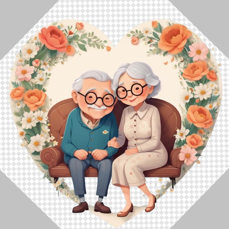 PSD trendy lovely valentine cute couple przezroczyste png clipart