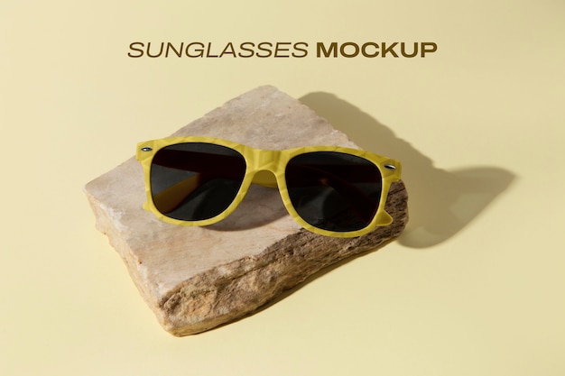 PSD trendy sunglasses mockup