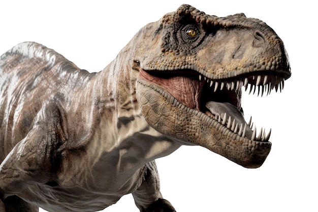 PSD Динозавр trex, изолированный на прозрачном фоне, сгенерирован ai