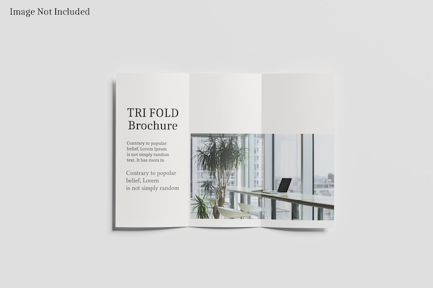 Tri Fold Brochure Mockup A4