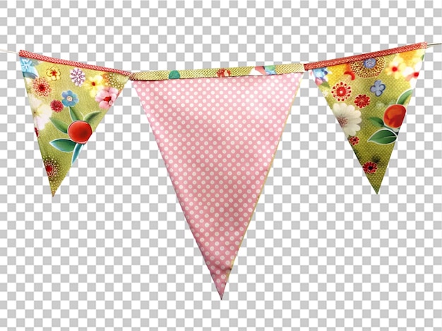 Triangle banner clipart party banne on transparent background