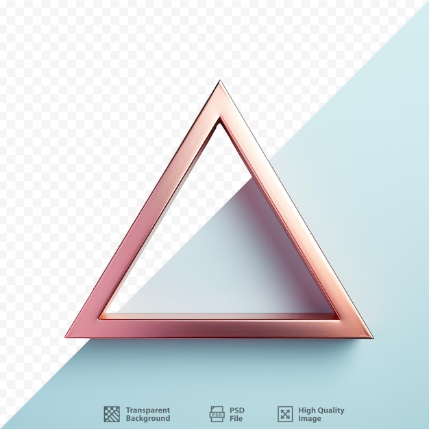 PSD a triangle with a red triangle on it