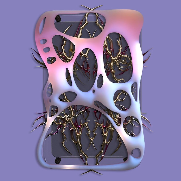Tribal 3D-rendering form