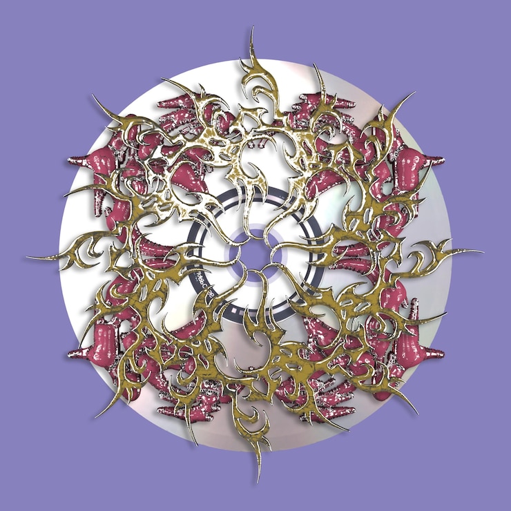 PSD tribal 3d rendering shape
