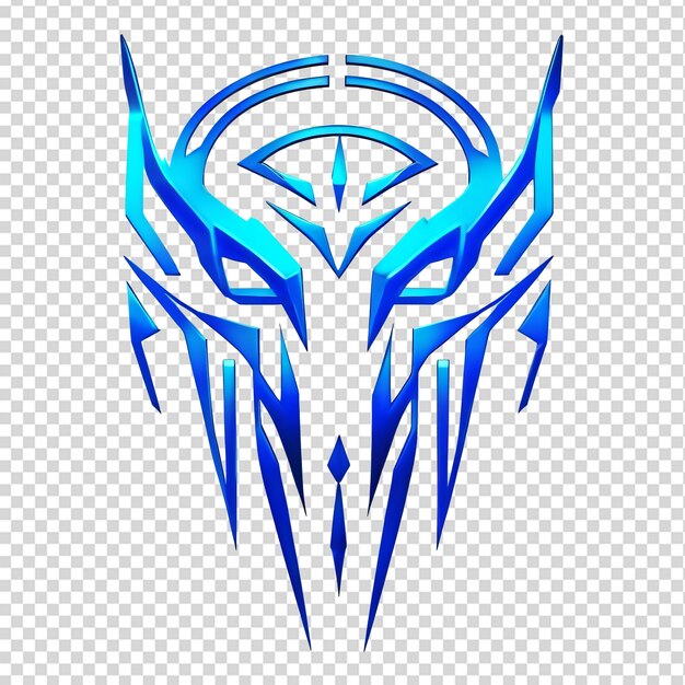 PSD tribal mask illustration isolated on a transparent background