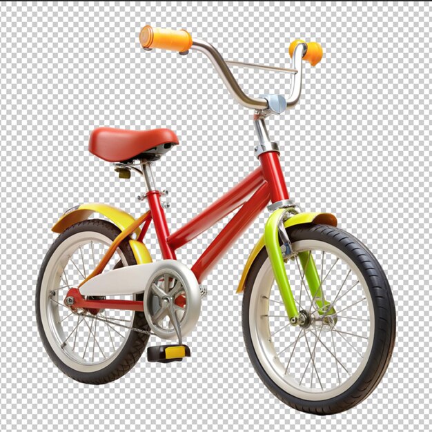 PSD tricycle isolated on transparent background