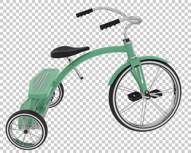 PSD Трехколесный велосипед на прозрачном фоне 3d рендеринг иллюстрации