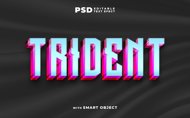 Trident text effect