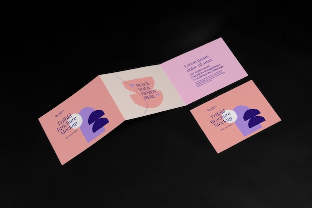Макет брошюры Trifold
