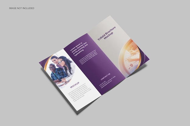 PSD mockup di brochure a tre ante 02