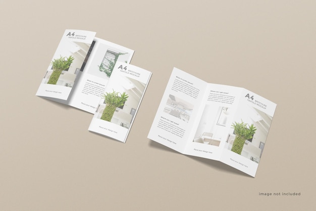 Brochure a tre ante mockup design