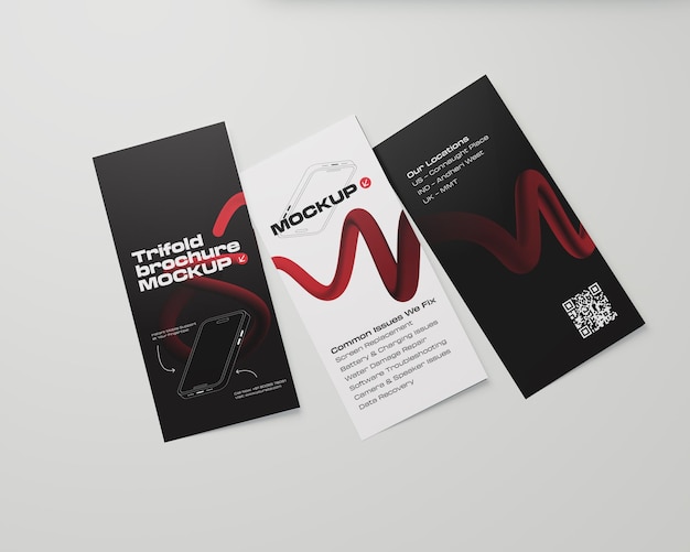 Trifold Brochure Mockup Modern Design for business