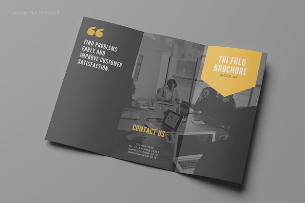 Brochure a tre ante mockup premium psd