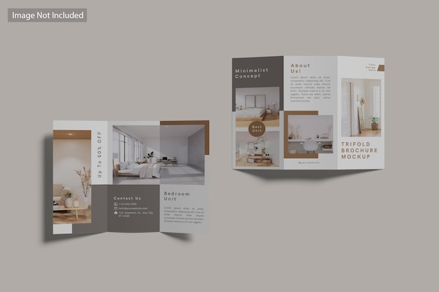trifold brochure mockup