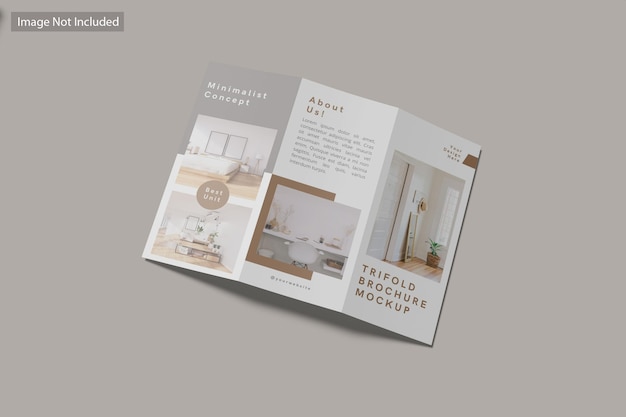 trifold brochure mockup