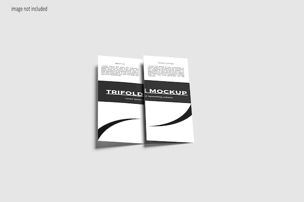 trifold brochure mockup