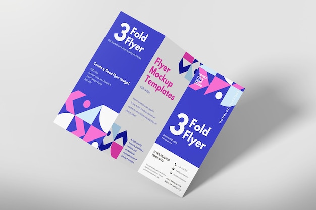 trifold brochure mockup