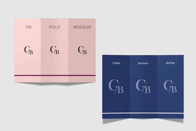 PSD brochure a tre ante mockup