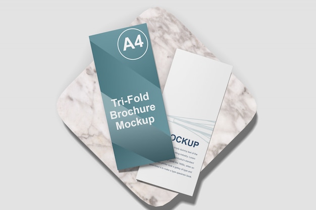 Brochure a tre ante mockup