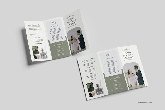 trifold brochure mockup