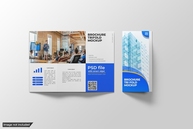 trifold brochure mockup