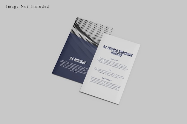 Trifold brochure mockup