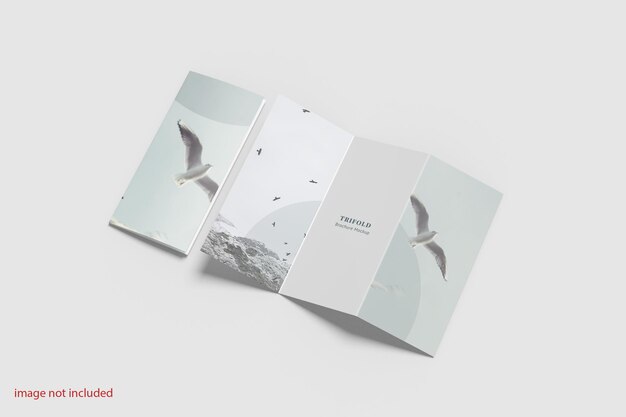 Trifold brochure mockup