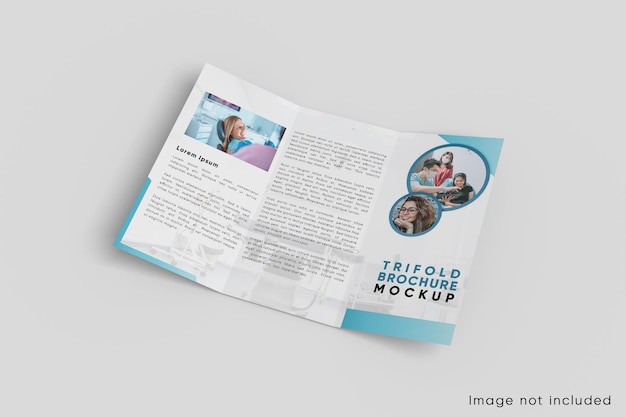 PSD mockup di brochure a tre ante