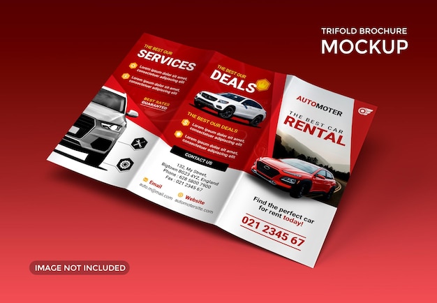 PSD brochure a tre ante mockup