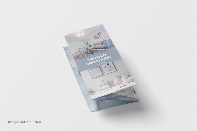 Trifold brochure mockup