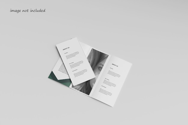 trifold brochure mockup
