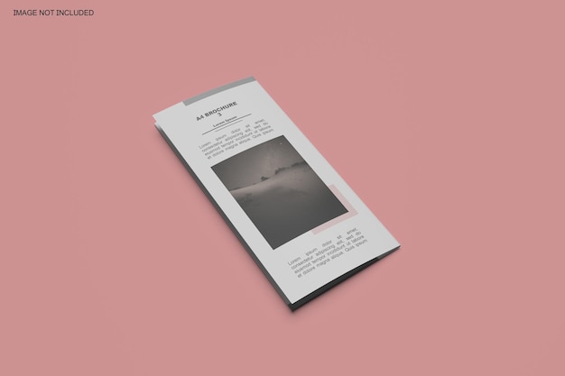 Trifold brochure mockup